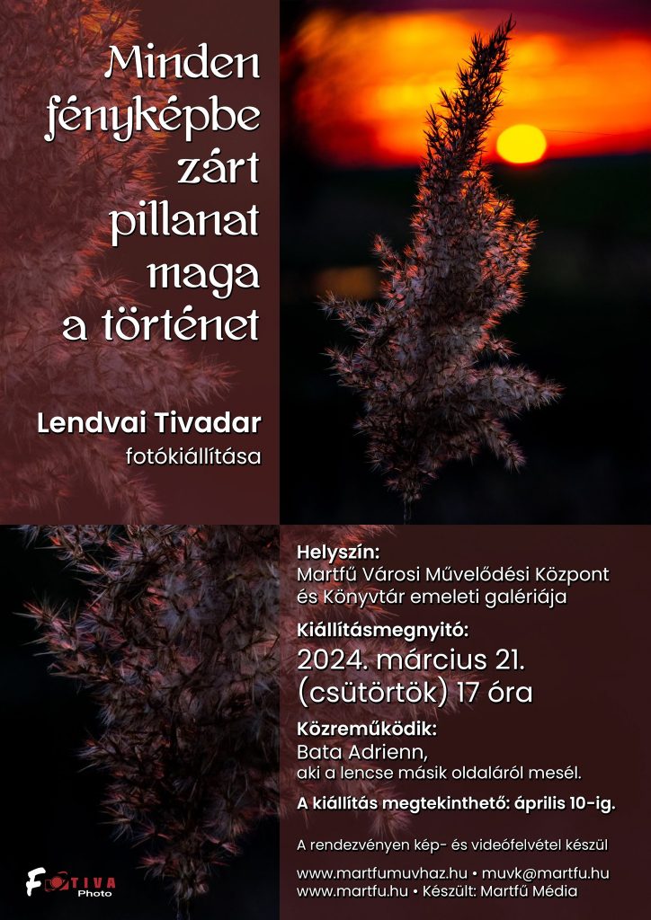 Lendvai Tivadar fotókiállítása @ Martfű - Városi Művelődési Központ és Könyvtár | Martfű | Magyarország