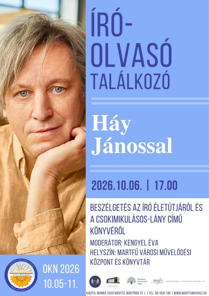 Író-olvasó találkozó Háy Jánossal Martfűn